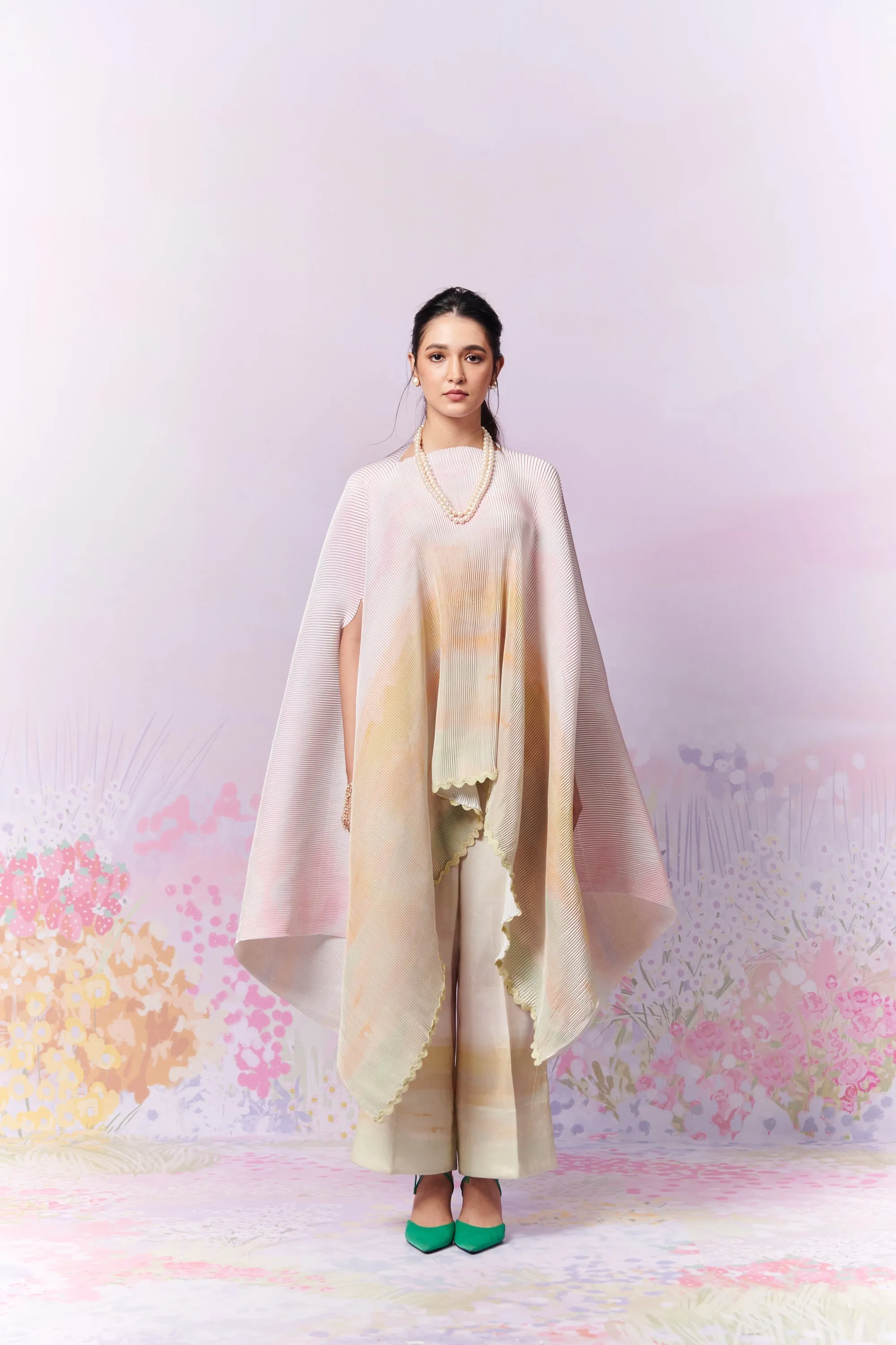 After Glow Cape And Trousers Co-Ord Set