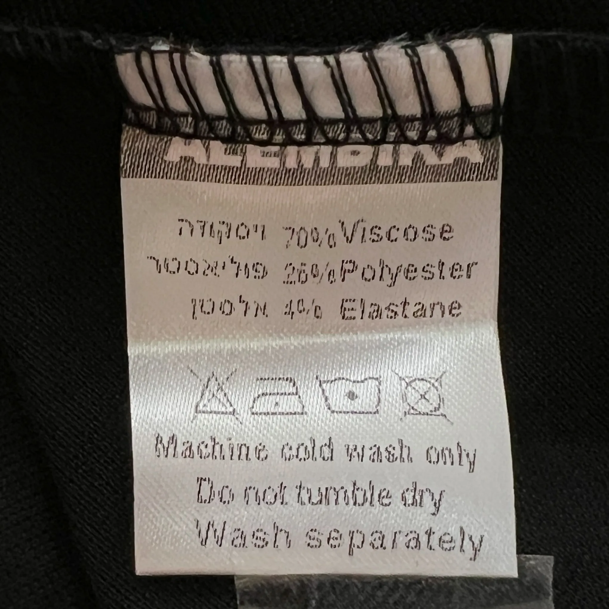 Alembika Black Jersey Pocket Swing Dress Medium 2 ~ AU12