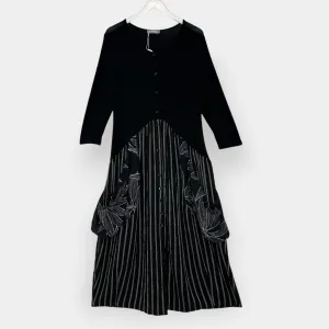 Alembika Black Jersey Pocket Swing Dress Medium 2 ~ AU12