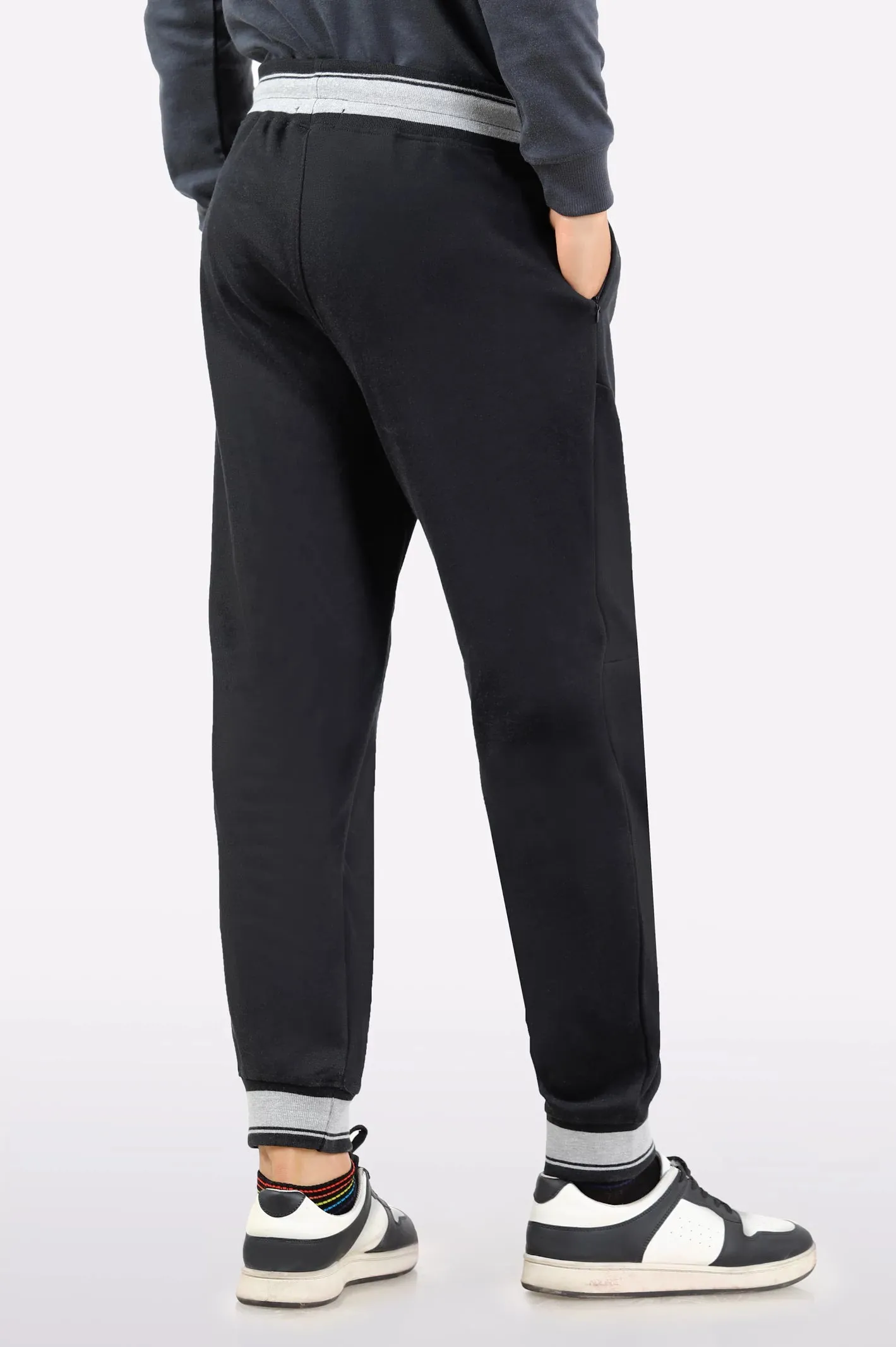 Black Knitted Jog Pant