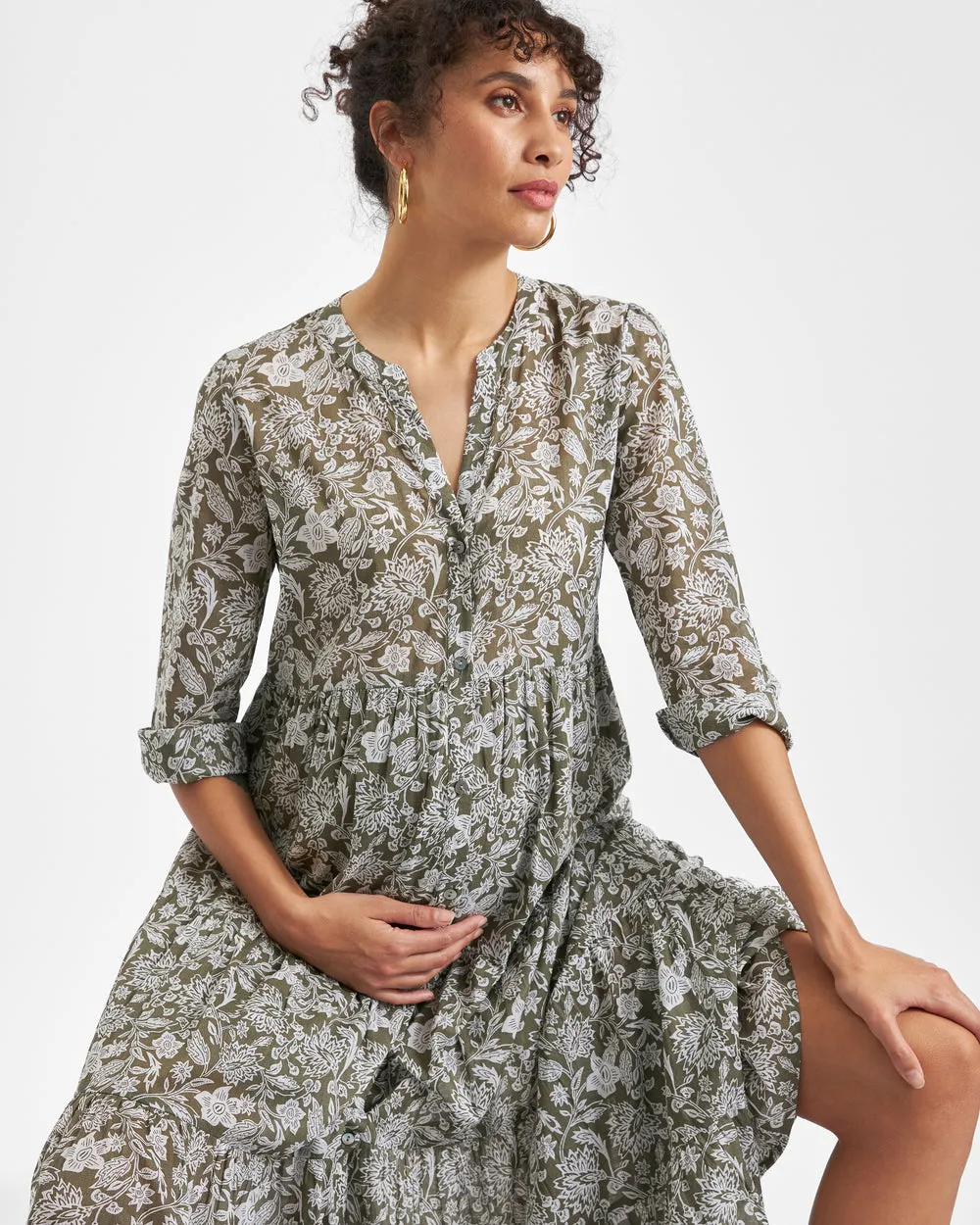 'Ezra' Tiered Maternity Dress