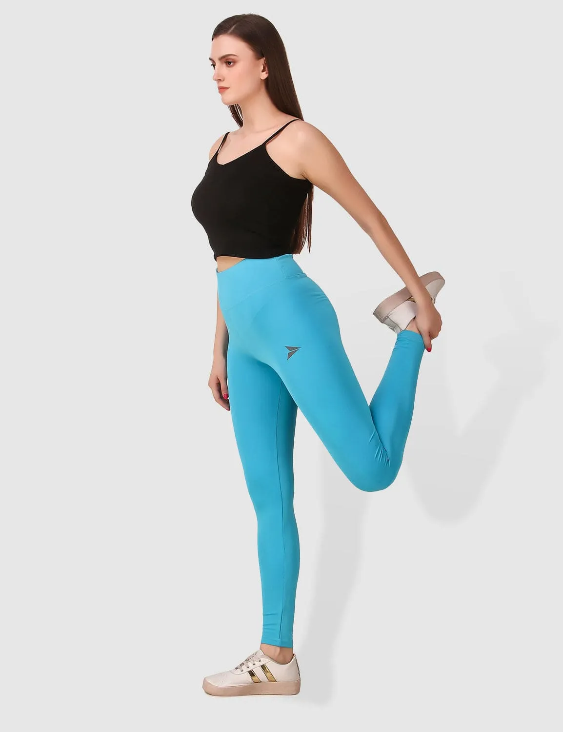 Fitinc Activewear Sky Blue High Waist Tight for Women