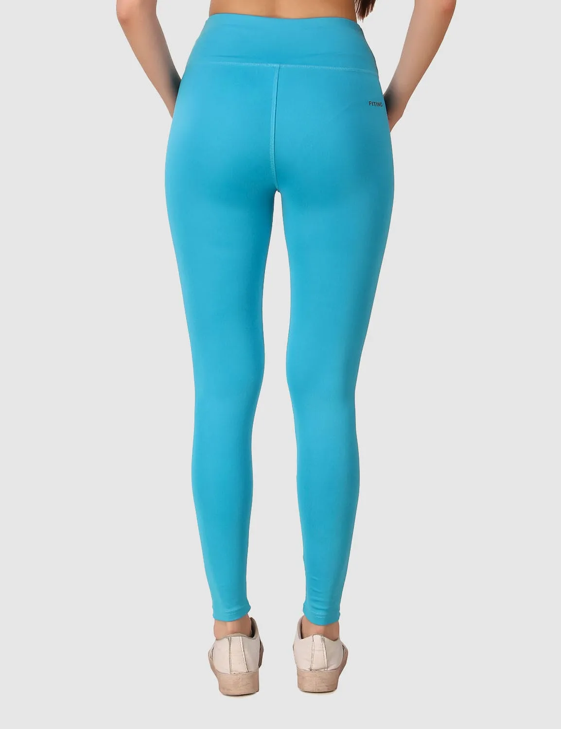 Fitinc Activewear Sky Blue High Waist Tight for Women