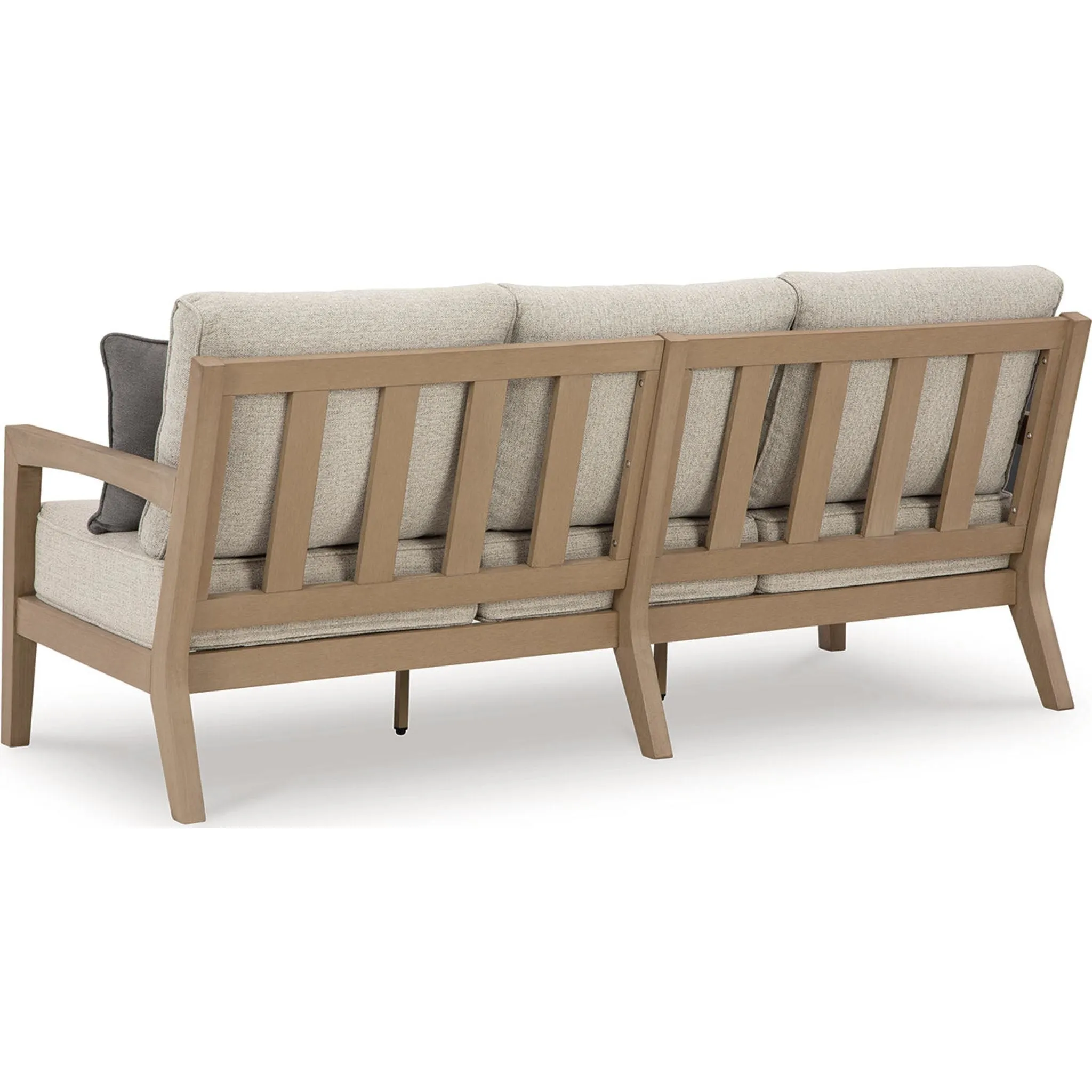 Hallow Creek Outdoor Sofa with Cushion - Driftwood