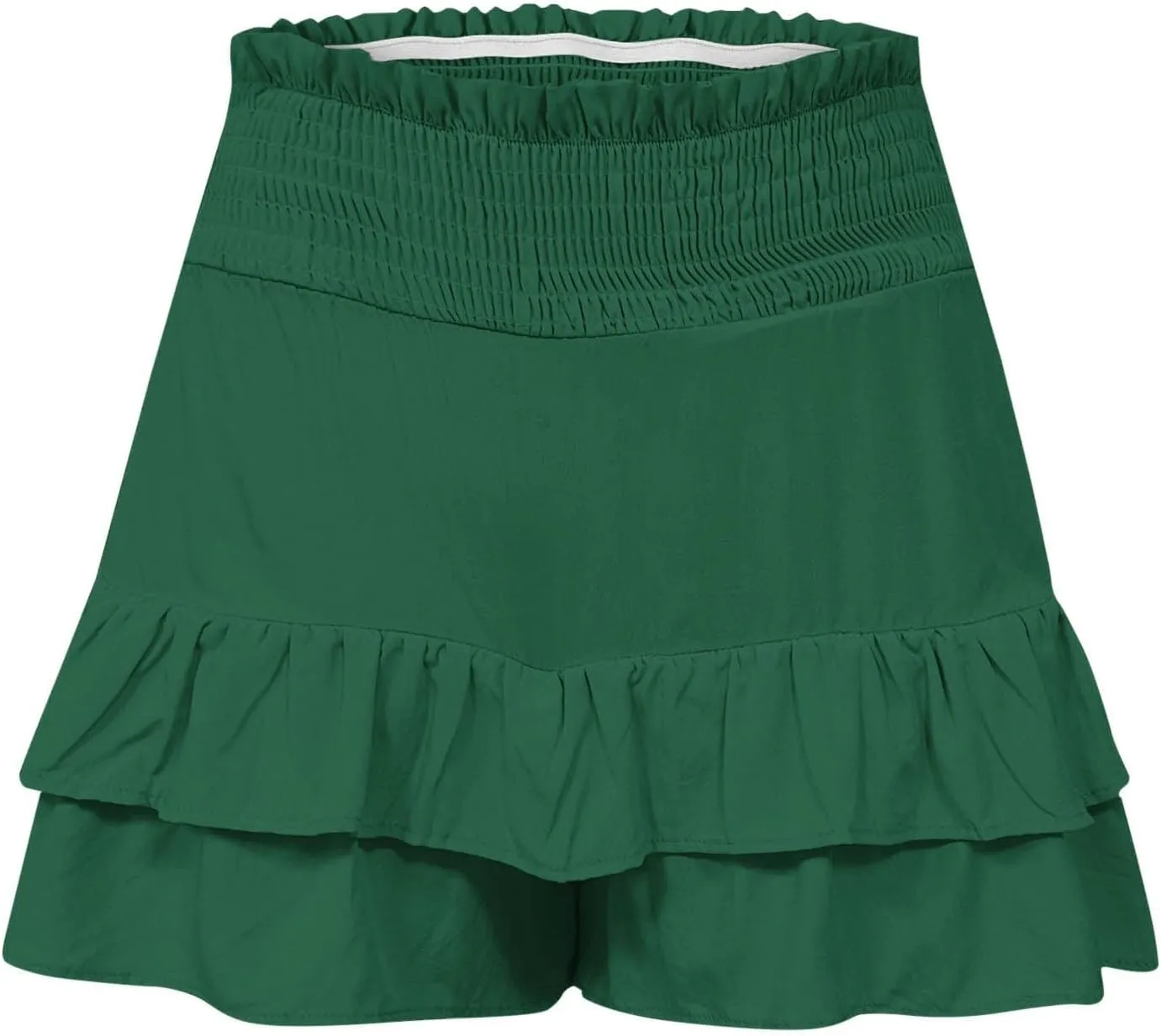 Kubbon Womens Flowy Shorts Pleated High Waisted Shorts Casual Ruffle Tiered Skorts Workout Jogger Pants Trendy Y2K Outfits