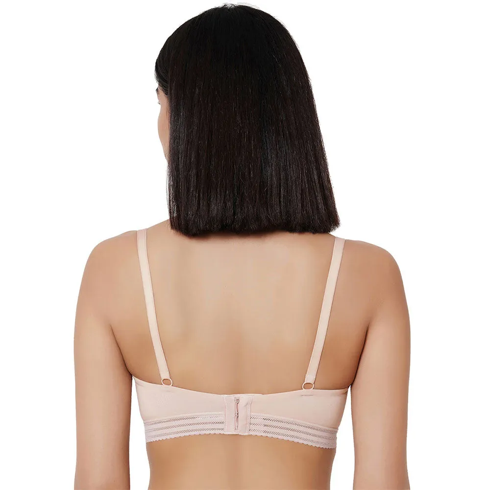 La Vigne Padded Non-Wired 3/4th Cup Medium coverage Maternity Bra - Beige
