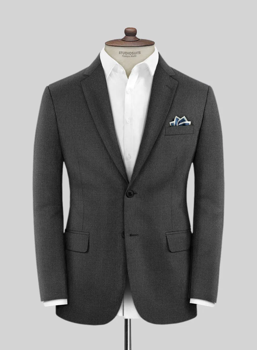 Lanificio Zegna Trofeo Dark Gray Wool Suit
