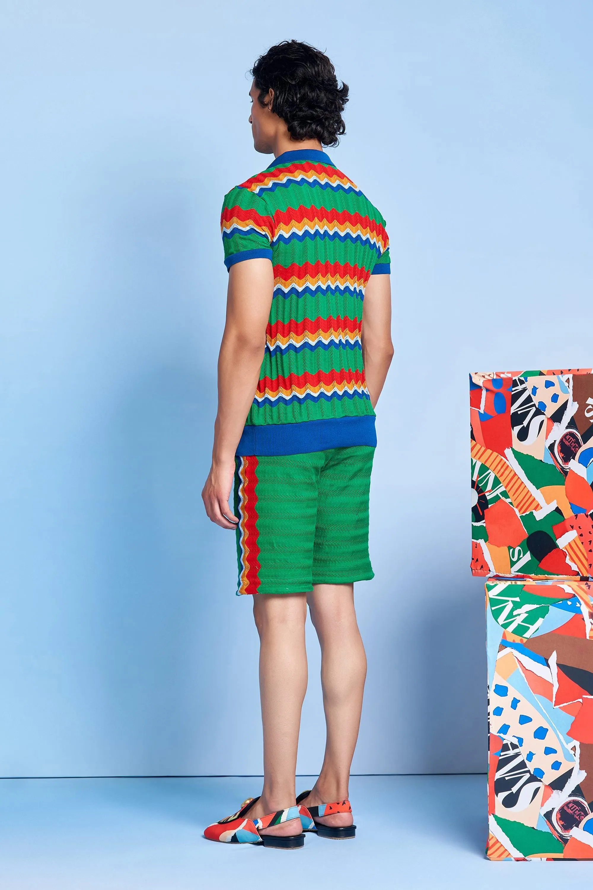 Lgrmash Aztec Knitted Polo