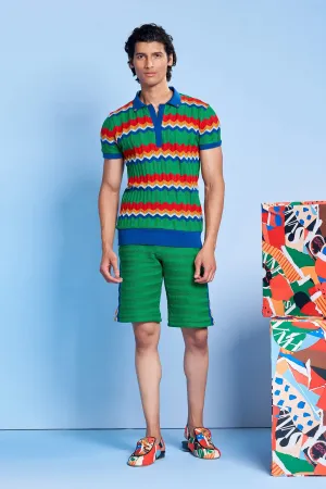Lgrmash Aztec Knitted Polo
