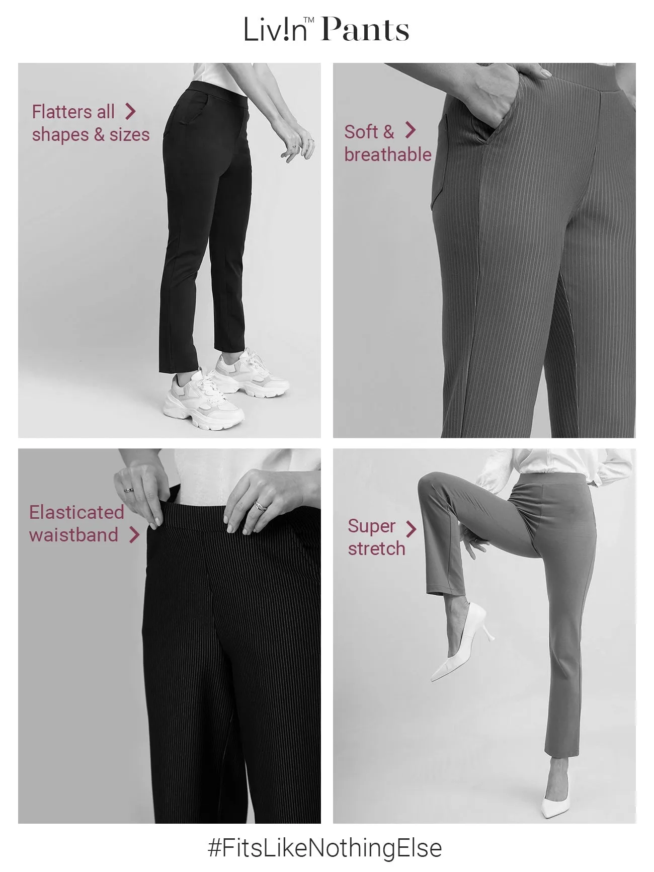 LivIn Straight Pants - Black