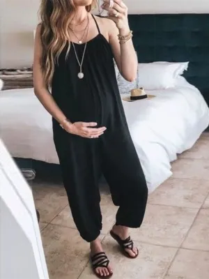 Maternity Camisole Trousers Jumpsuit