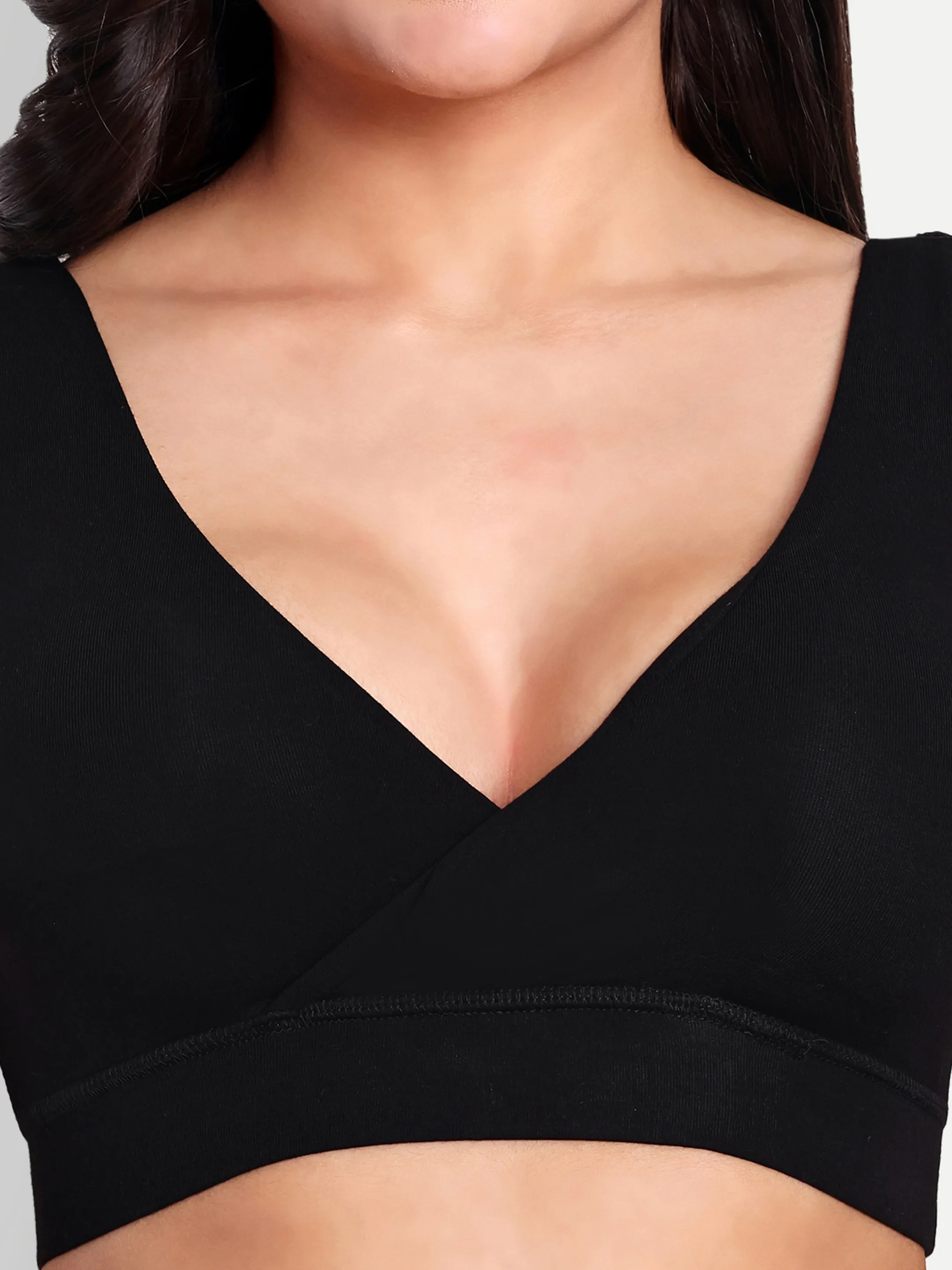 Maternity Lounge Bamboo Bra  (removable cups) Black