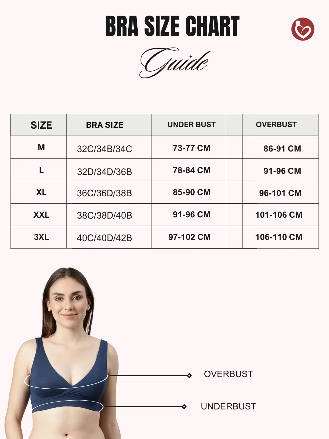 Maternity Lounge Bamboo Bra  (removable cups) Mid blue