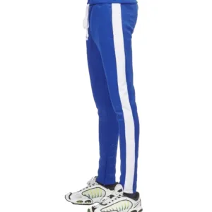 REBEL MINDS TRACK PANTS ROYAL/WHITE