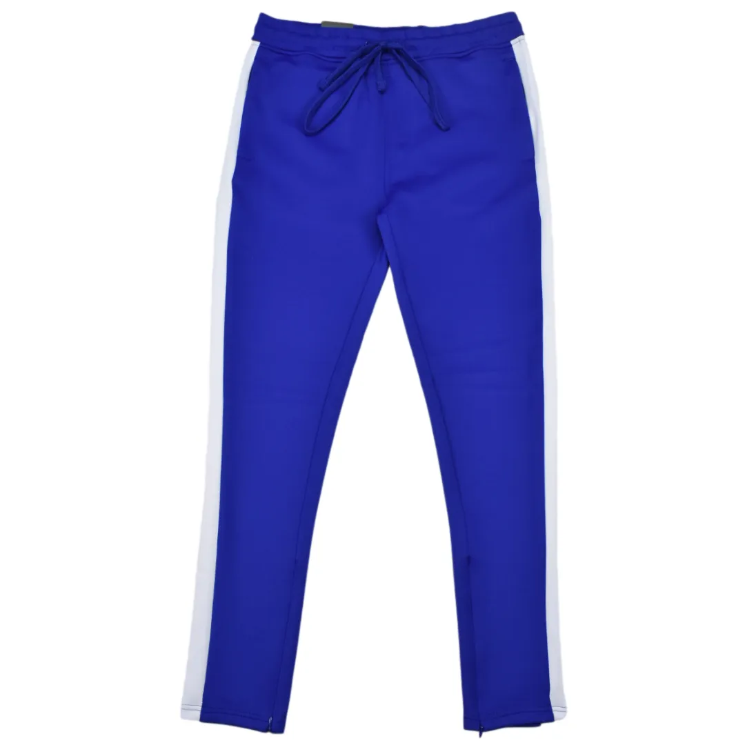 REBEL MINDS TRACK PANTS ROYAL/WHITE