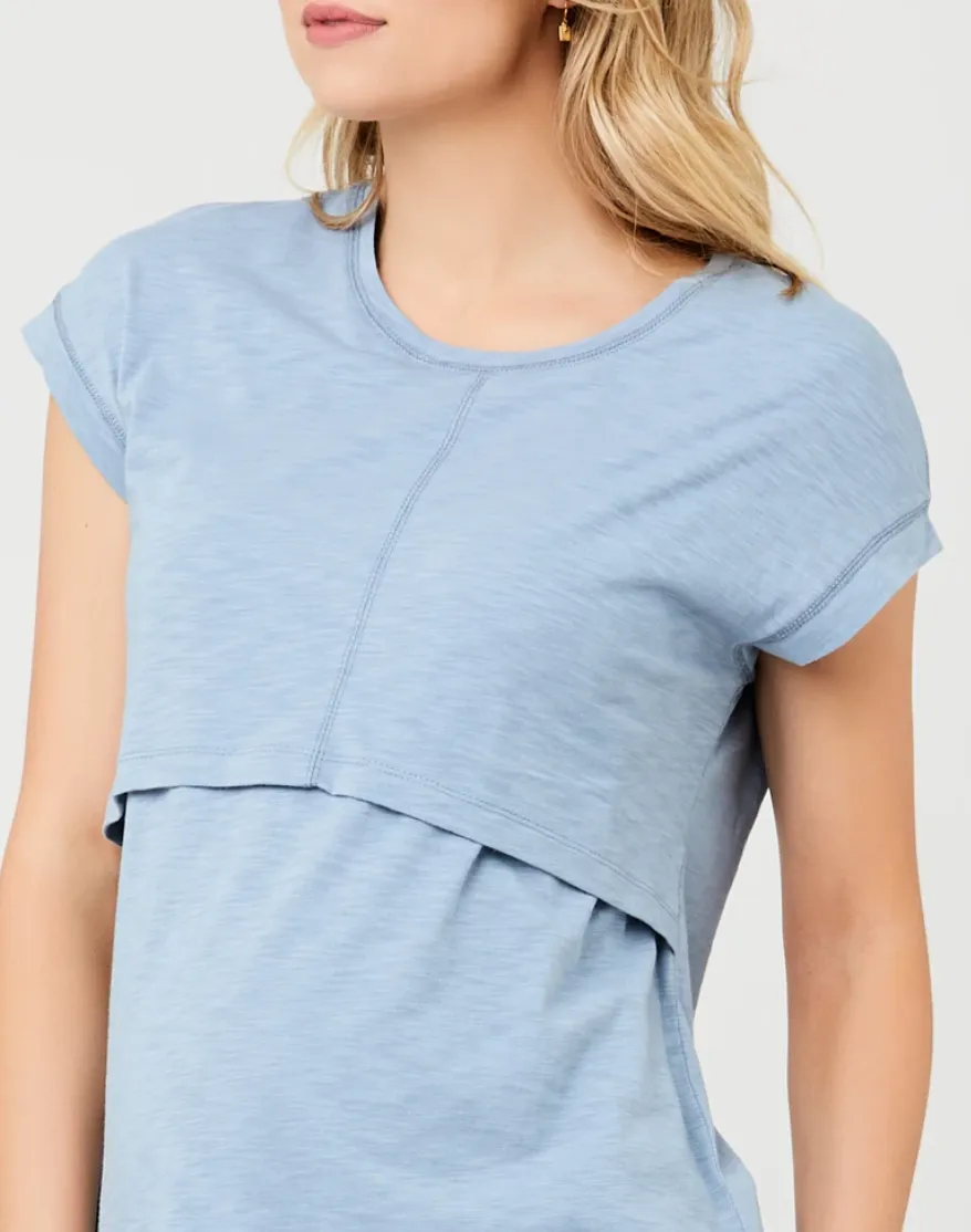 'Richie' Nursing Tee - Light Petrol