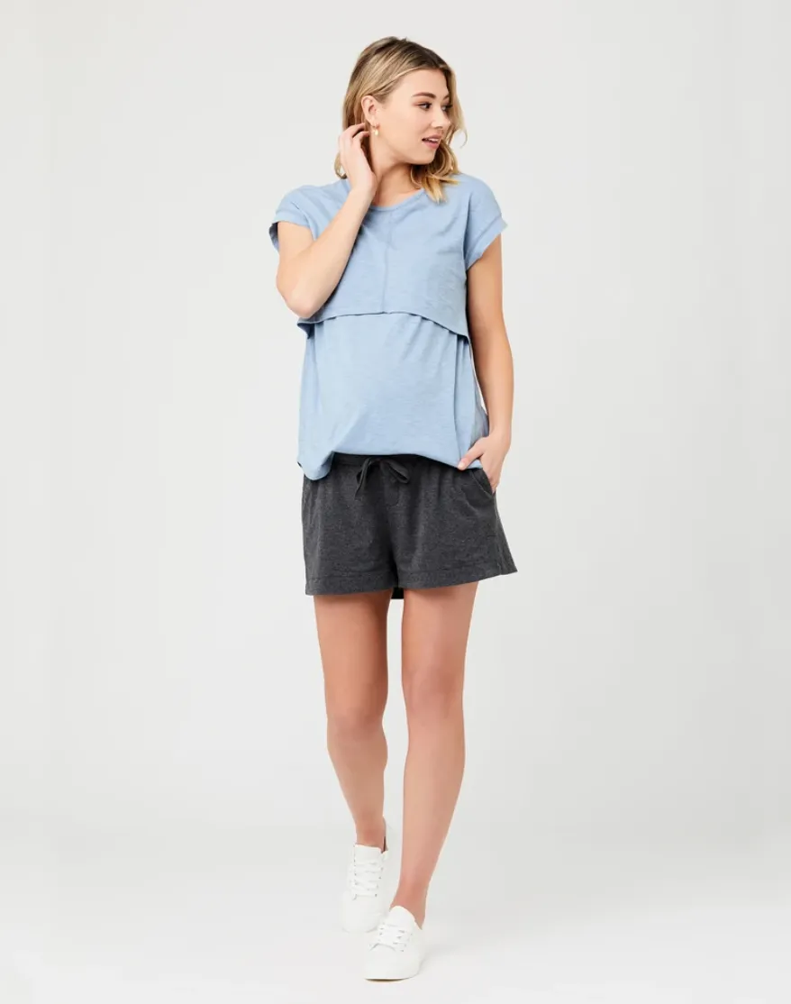 'Richie' Nursing Tee - Light Petrol