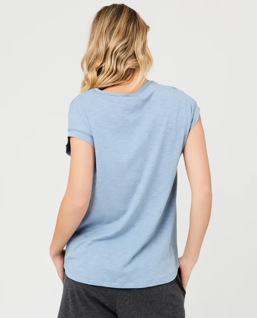 'Richie' Nursing Tee - Light Petrol