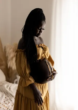 Ruffle Boho Set - Mustard - Ready to Send