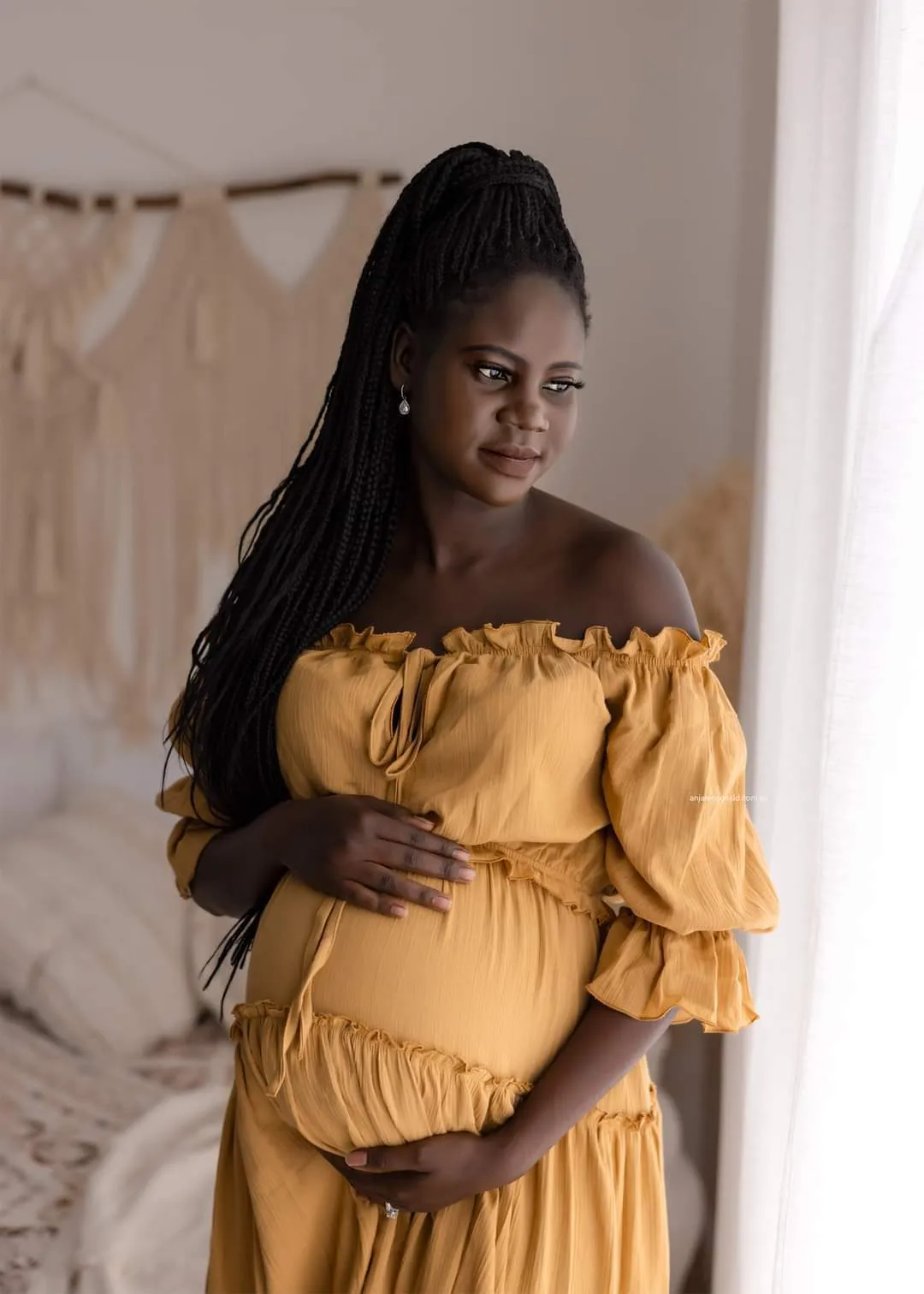 Ruffle Boho Set - Mustard - Ready to Send