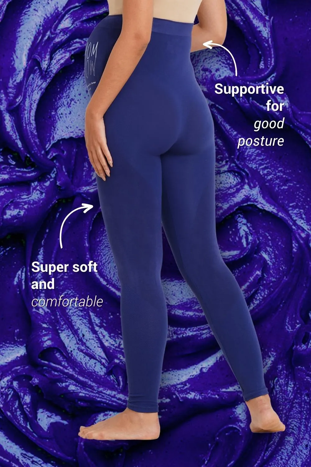 Super soft Bamboo Fibre Antimicrobial Seamless maternity legging-ISML001-Blueprint-