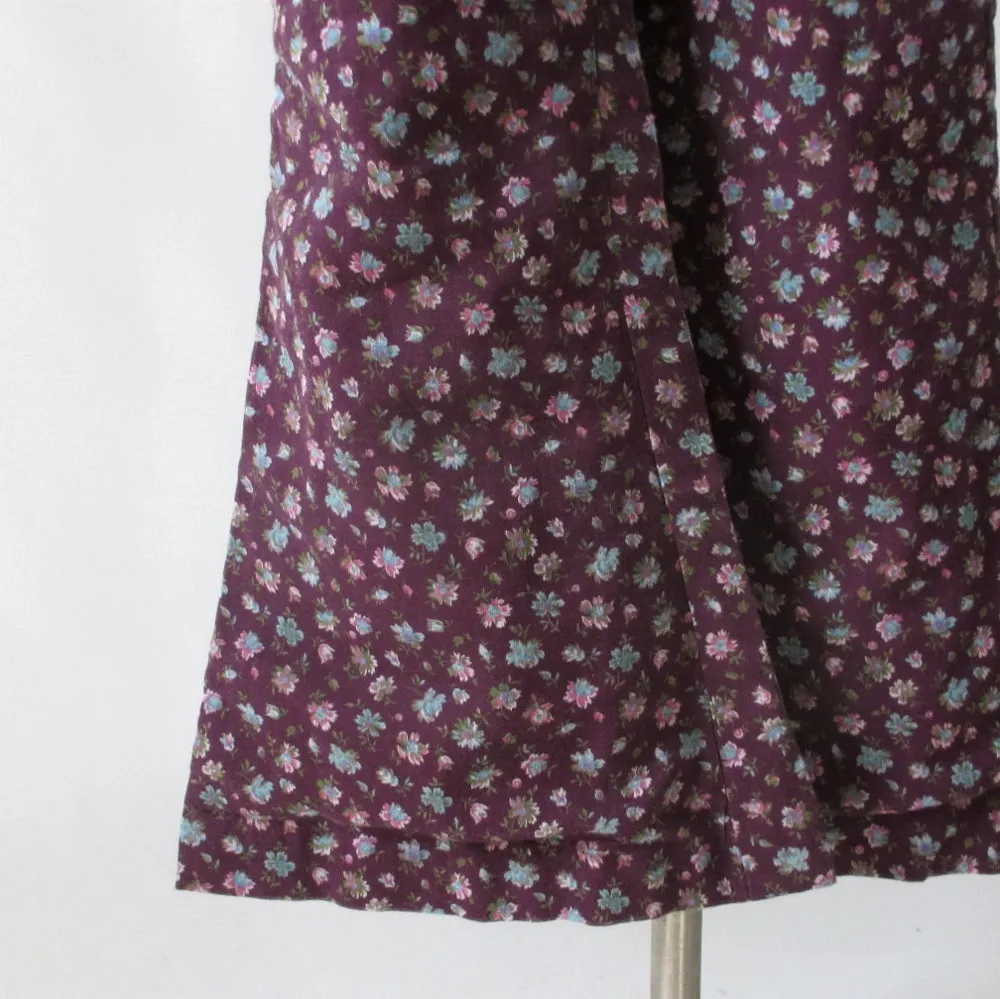 Vintage 70's Calico Cotton Bell Bottom Pants S