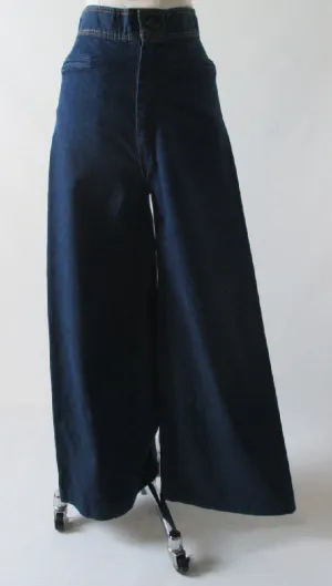 Vintage 70's Wide Leg Levi Levis High Waist Indigo Jeans Pants S