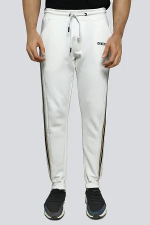 White Causal Knitted Trouser