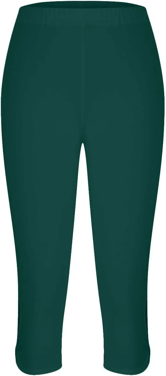 Womens Capris for Summer Dressy Cropped High Waist Yoga Pants Comfy Stretchy Leggings Workout Casual 2025 Trousers