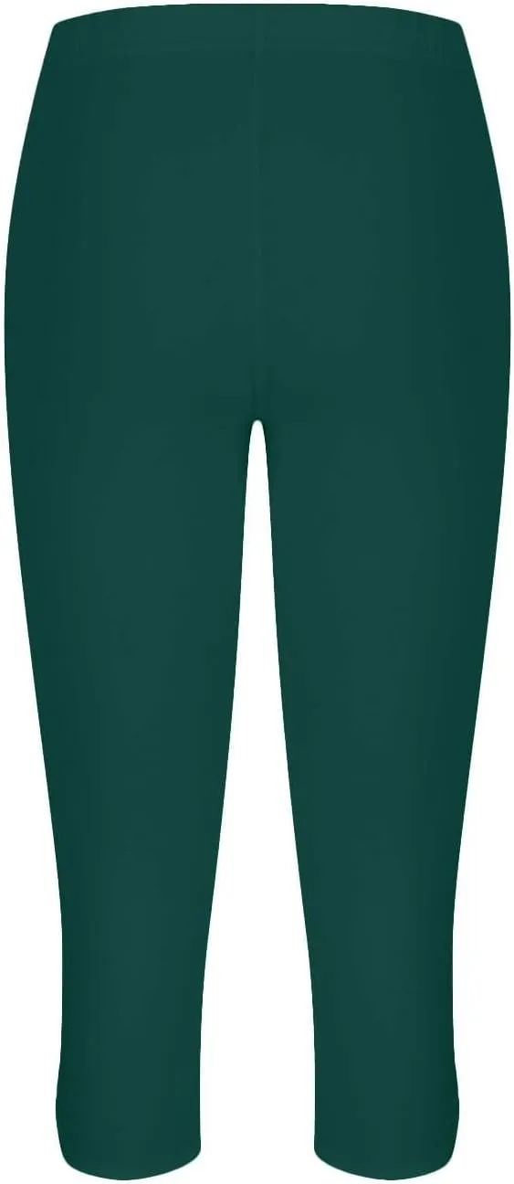 Womens Capris for Summer Dressy Cropped High Waist Yoga Pants Comfy Stretchy Leggings Workout Casual 2025 Trousers