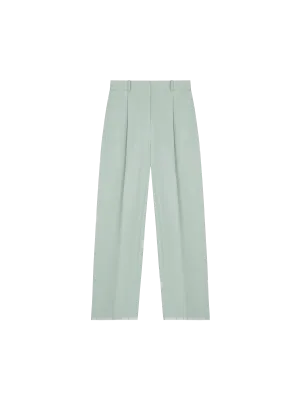 Women's Organic Cotton Tailored TrousersEucalyptus Blue